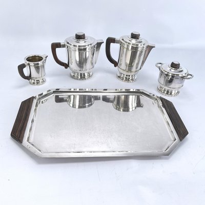 Service à Café HILGRIM – Cafetière + Sucrier + Pot à Lait – Plaqué Argent – 3 Pièces