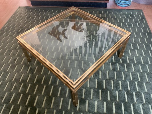 Art Deco Glass Coffee Table by Pierre Vandel for sale at Pamono