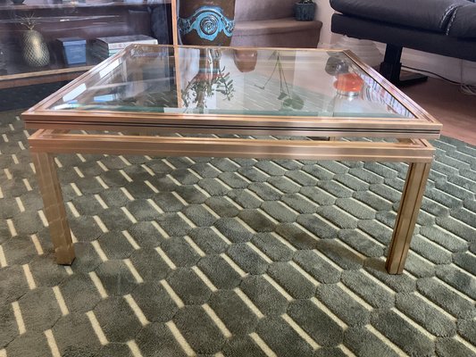 Art Deco Glass Coffee Table by Pierre Vandel for sale at Pamono