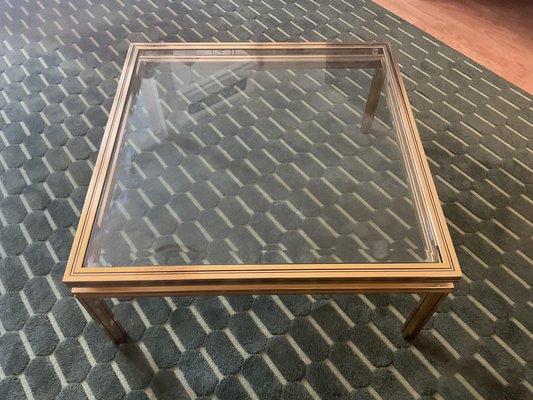 Art Deco Glass Coffee Table by Pierre Vandel for sale at Pamono