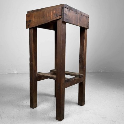 Japanese Wooden Stool, 1930s for sale at Pamono