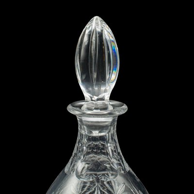 Vintage English Crystal Brandy Decanter in Cut Glass, 1960s for