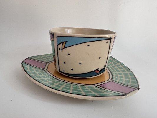 Flash One Coffee Cup with Saucer by Dorothy Hafner for Rosenthal