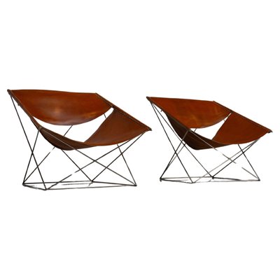 Set of F675 Butterfly Chairs by Pierre Paulin for Artifort Set of F675 Butterfly Chairs by Pierre Paulin for Artifort