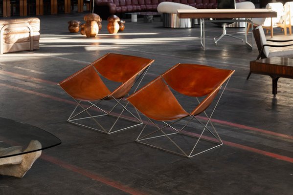 Set of F675 Butterfly Chairs by Pierre Paulin for Artifort