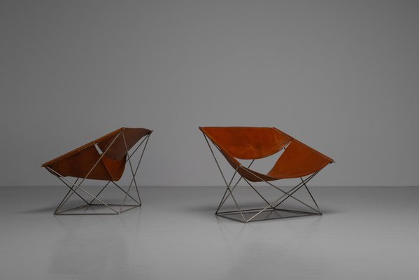 Set of F675 Butterfly Chairs by Pierre Paulin for Artifort Set of F675 Butterfly Chairs by Pierre Paulin for Artifort