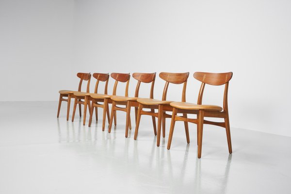 CH30 Dining Chairs by Hans Wegner, 1950s, Set of for sale at