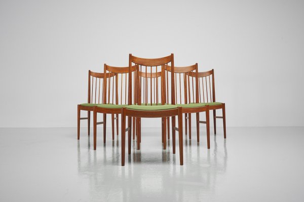 椅子 inspired to Arne Vodder 1960s Denmark Midcentury Danish set of 4 dining chairs in teak by Arne Vodder