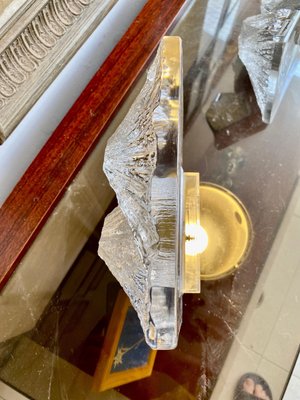 Crystal Table Clock from Daum, France, 1950s for sale at Pamono