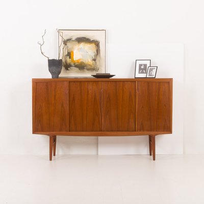 Mid Century Danish Teak Credenza by Omann Jun 1950s