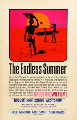 The Endless Summer Original US Film Poster by John Van Hamersveld