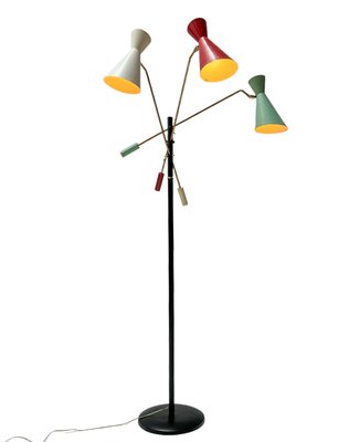 Mid-Century Modern Triënnale Floor Lamp by J.J.M. Hoogervorst for