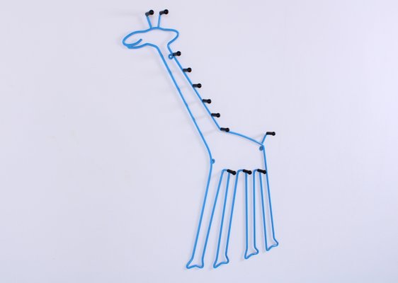 Perchero infantil vintage de hierro azul de Ikea anos 90 en venta en Pamono