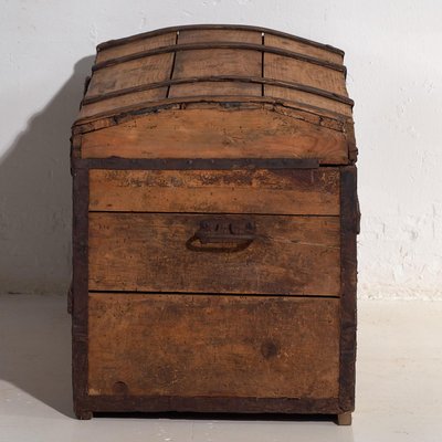 Antique Washed Wood Chest, 1900s for sale at Pamono