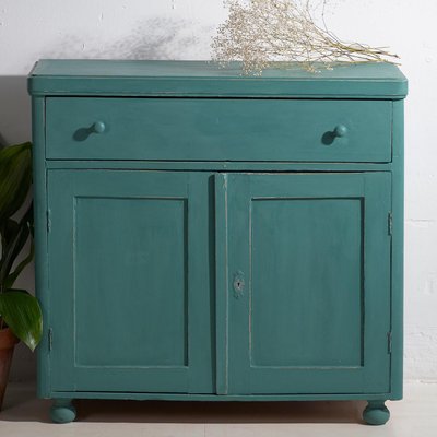 slim fit dress slacks Antique European Rustic Pine Seafoam Painted Dresser Chest of Drawers –  Sheptons Antiques main image 1