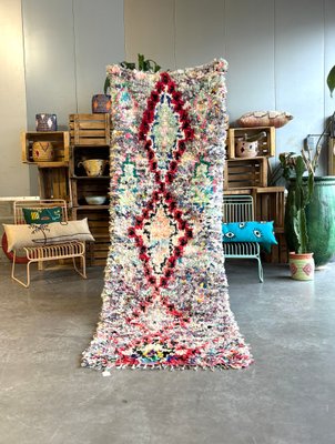 Vintage Boucherouite Rug in the style of Moroccan for sale at Pamono