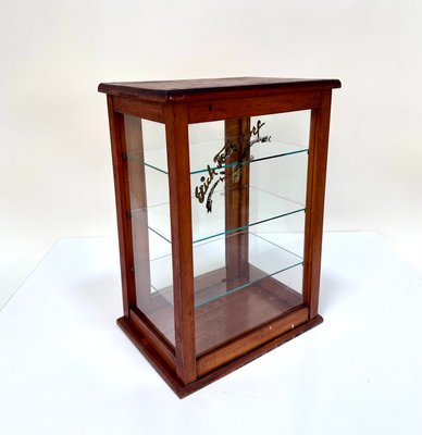 Chocolate Candy Counter Top Glass Cabinet, Germany, 1920s for
