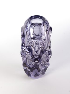 Czech Glass Vase by Jan Beranek for Skrdlovice, 1960s for