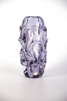 Czech Glass Vase by Jan Beranek for Skrdlovice, 1960s for