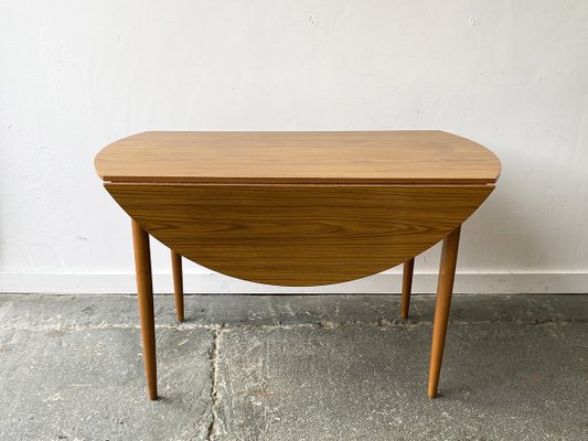Mid Century Modern Drop Leaf Table by Schrieber Furniture 1960s