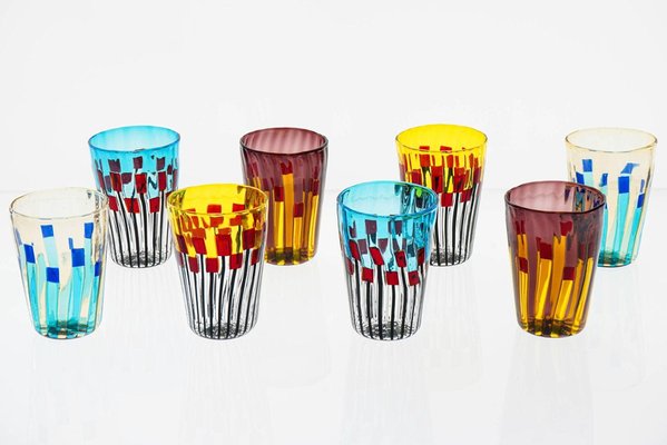 Ensemble De 3 Bracelets En Verre Style Art Déco Murano - Occasion, Vintage