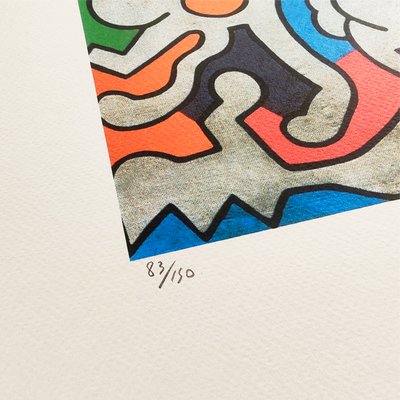 人気商品の中古品・新品・未使用品 Limited Composition, Haring, Keith Edition 1990s Lithograph, 絵画