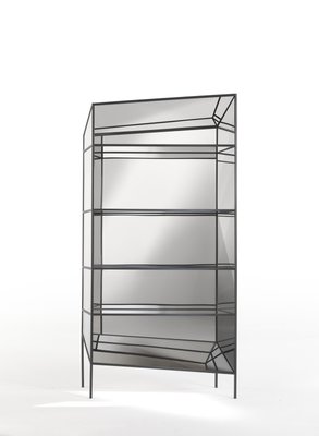 Small Black Metal Perflect Display Cabinet By Sam Baron For Jcp
