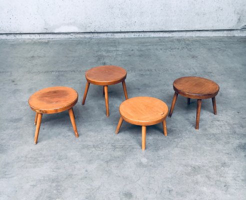 Niedriges Mid-Century Beistelltisch Set, Belgien, 1950er, 4er Set bei Pamono kaufen