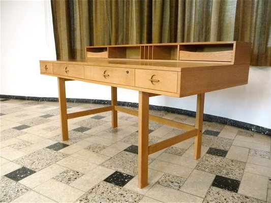 Danish Flip Top Partner Desk By Jens Quistgaard For Lovig 1960s