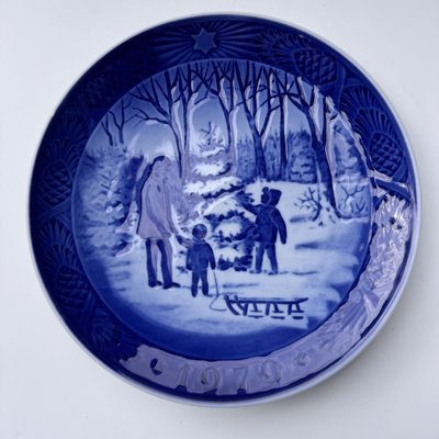 Piatto Da Collezione Royal Copenhagen Natale - Porcellana Dipinta A Mano, Diametro 8.5 Cm, Motivo Albero Di Natale - copertina