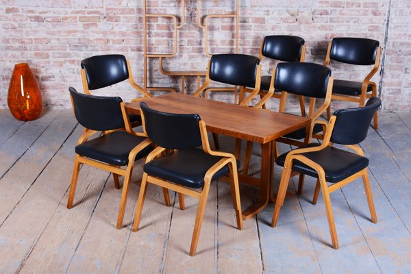 Mid Century Maple Kitchen Chairs Dining Table And Chairs Revit