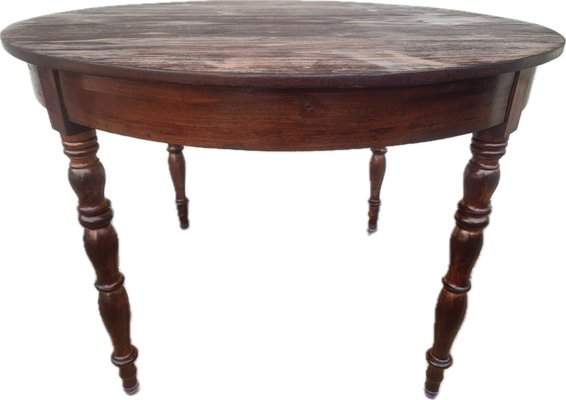 Antique Round Table, 1890s for sale at Pamono
