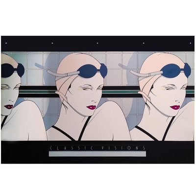 Swimmers 1979年/パトリック ナーゲル/ポスター Patrick Nagel, Swimmers, Lithograph, 1970s for sale at Pamono