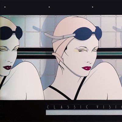 Patrick Nagel, Swimmers, Lithograph, 1970s for sale at Pamono