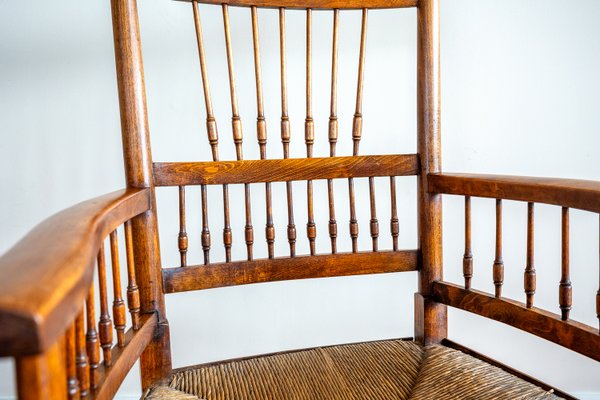 Arts & Crafts Sussex Chair attributed to William Birch & E G