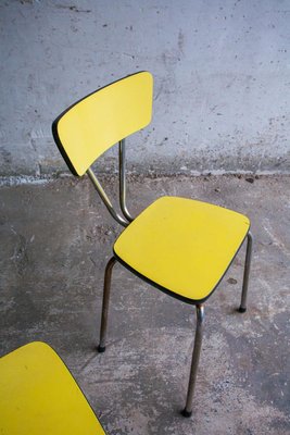 Vintage Yellow Chair in Metal for sale at Pamono