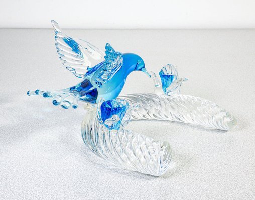 Murano Blown Glass Bird Sculpture for sale at Pamono