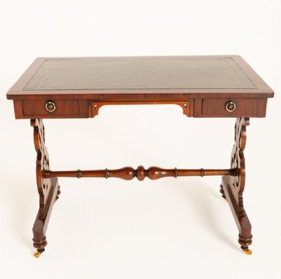Victorian Desk with Lyre Legs, 1860s for sale at Pamono