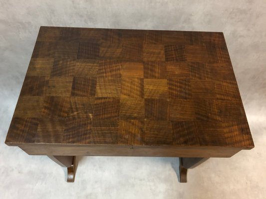 Walnut veneer outlet side table