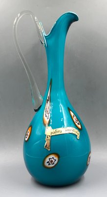 Murano Glas Circle Opalina Fiorentina Murrini, 1960s for