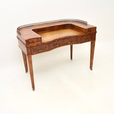 Burr Yew Carlton House Desk 1900s