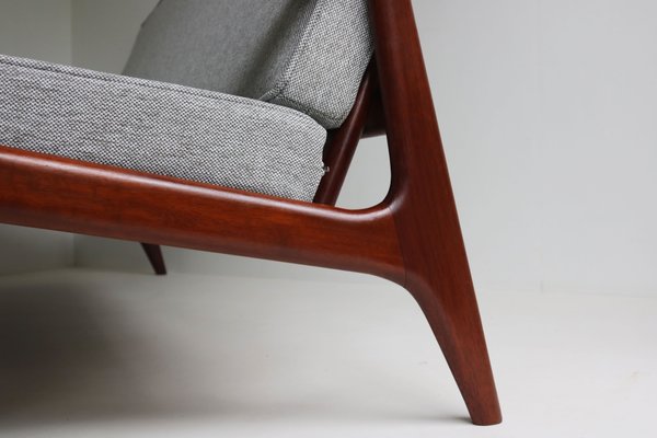 Mid-Century Modern Danish Three-Seater Sofa in Teak, 1950 for sale