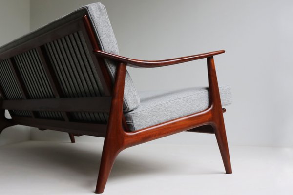 Mid-Century Modern Danish Three-Seater Sofa in Teak, 1950 for sale