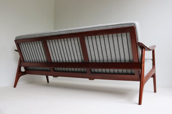 Mid-Century Modern Danish Three-Seater Sofa in Teak, 1950 for sale