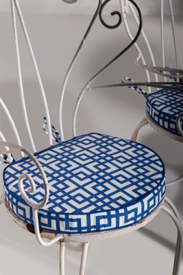 Painted Iron Garden Chairs, 1950, Set of for sale at Pamono