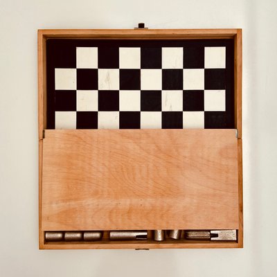 Jeu d' échecs de poche vintage Lowe Co Travel Usa années 50/60 Jeu d' échecs de poche vintage Lowe Co Travel Usa années 50/60