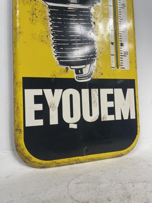 Thermomètre métal bombé hauteur 30cm : OPEL - SERVICE STATION