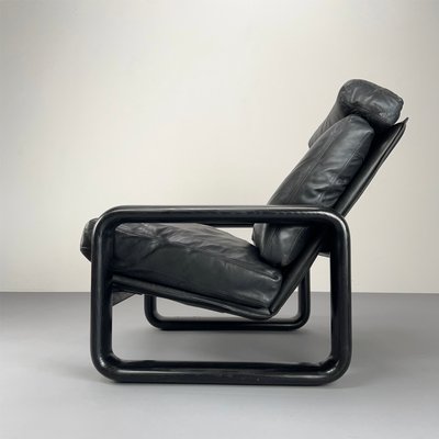 Postmodern Black Hombre Lounge Chair by Burkhard Vogtherr for