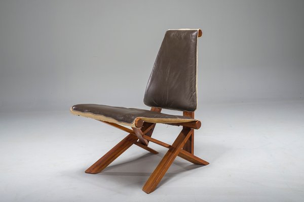 French S46 Dromadaire Chair by Pierre Chapo for Ebenisterie Seltz