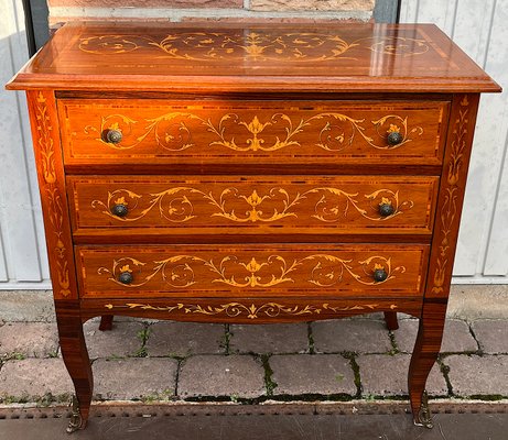 fitted lace wedding dress L'Habits Reclaimed Wood Dresser – Maison Madeleine main image 1